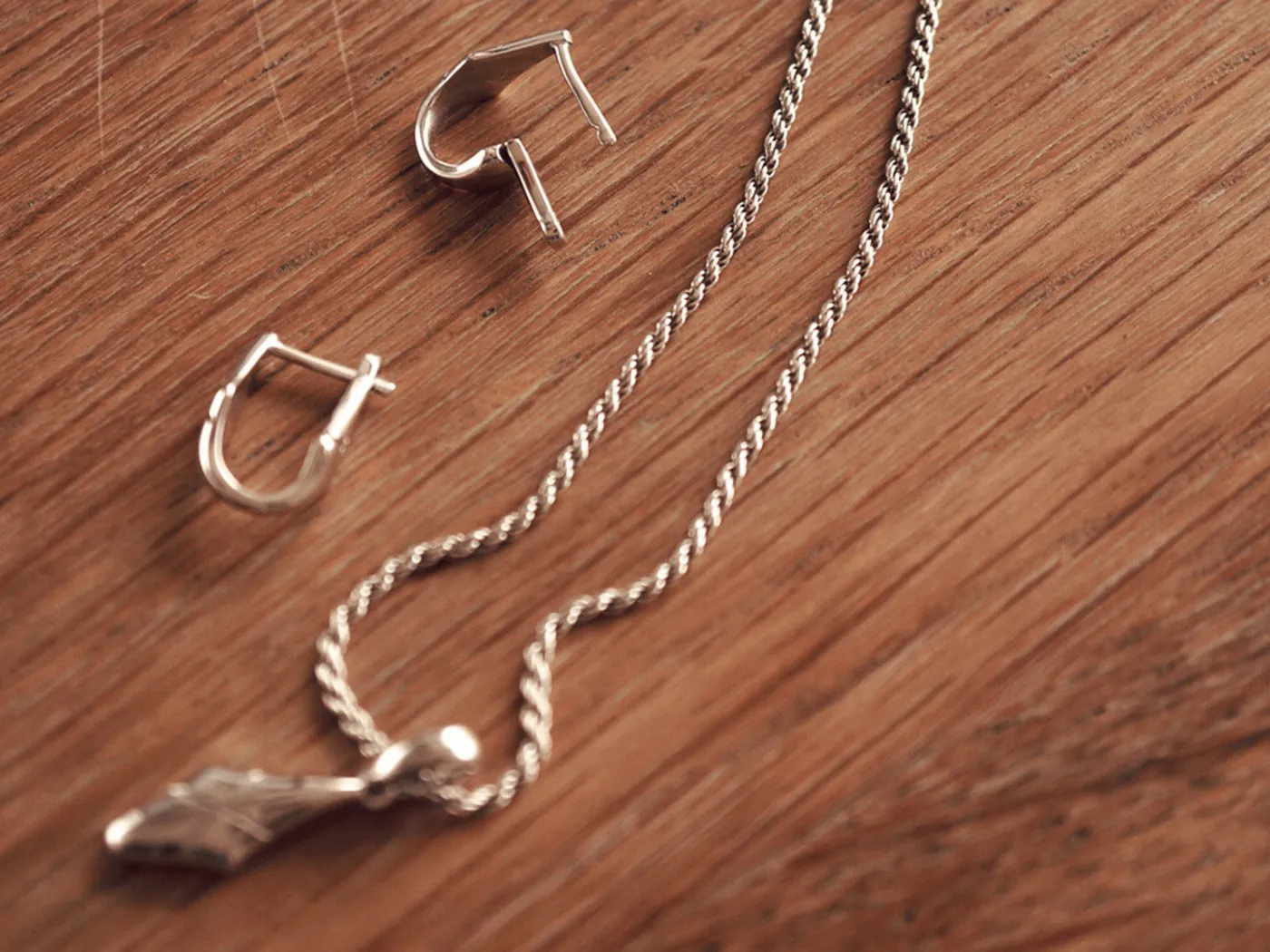 Guardian Star Set (925 Silver Earrings & Pendant with Necklace Set) — view 1