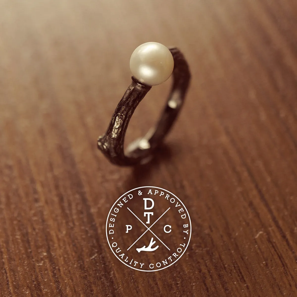 925 Silver Da Twig Rings (Fresh Water Pearl) — 3