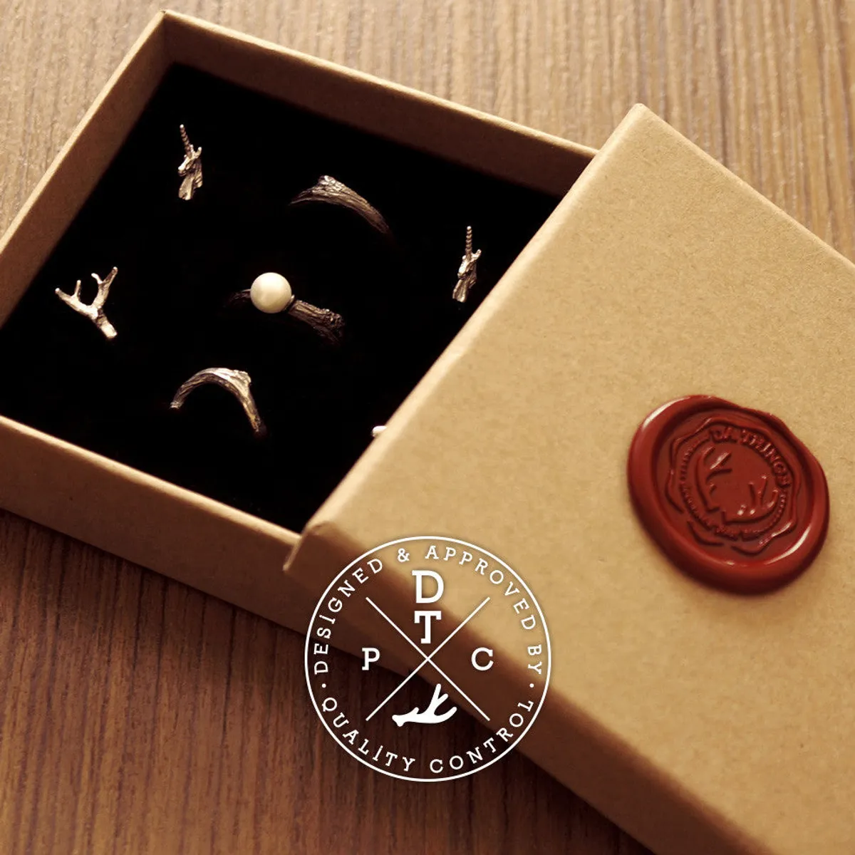 925 Silver Da Twig Rings (Fresh Water Pearl) — 7