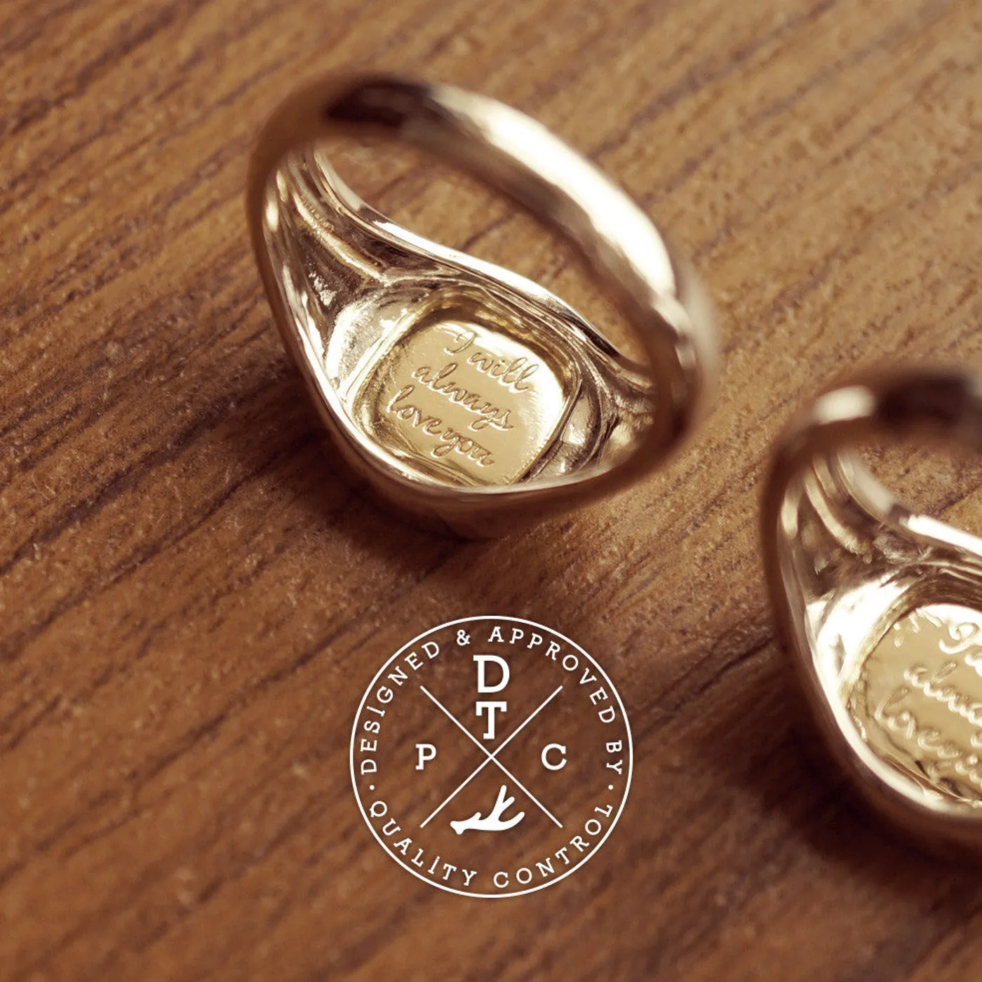 14k White & Yellow Gold Wedding Band — view 4