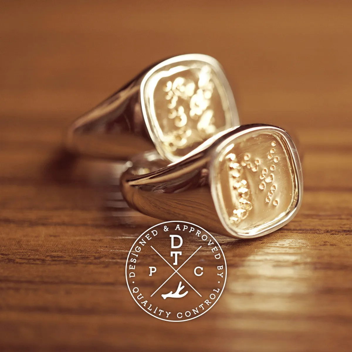 14k White & Yellow Gold Wedding Band — 6