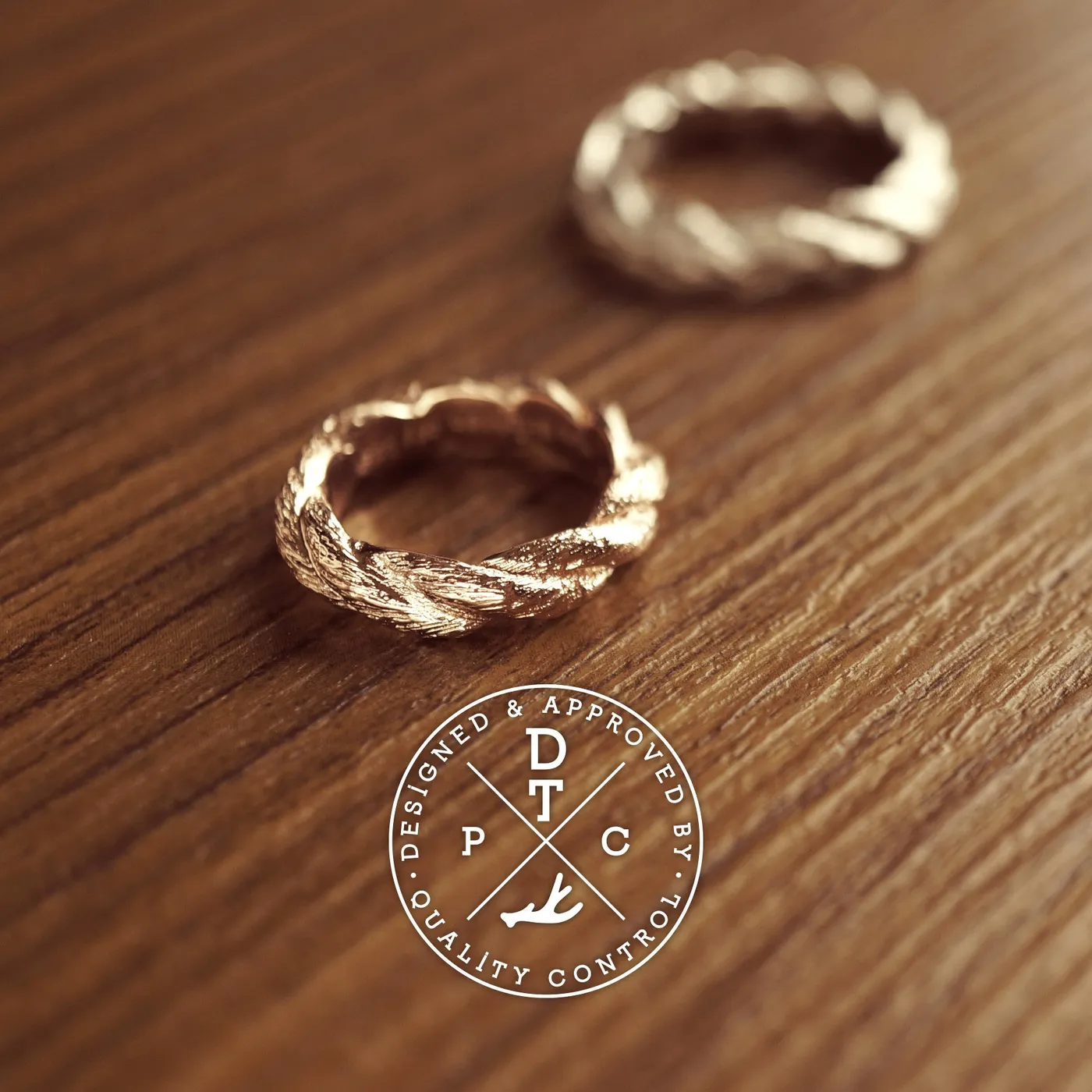 925 Silver & Rose Gold Bind Rings — view 2