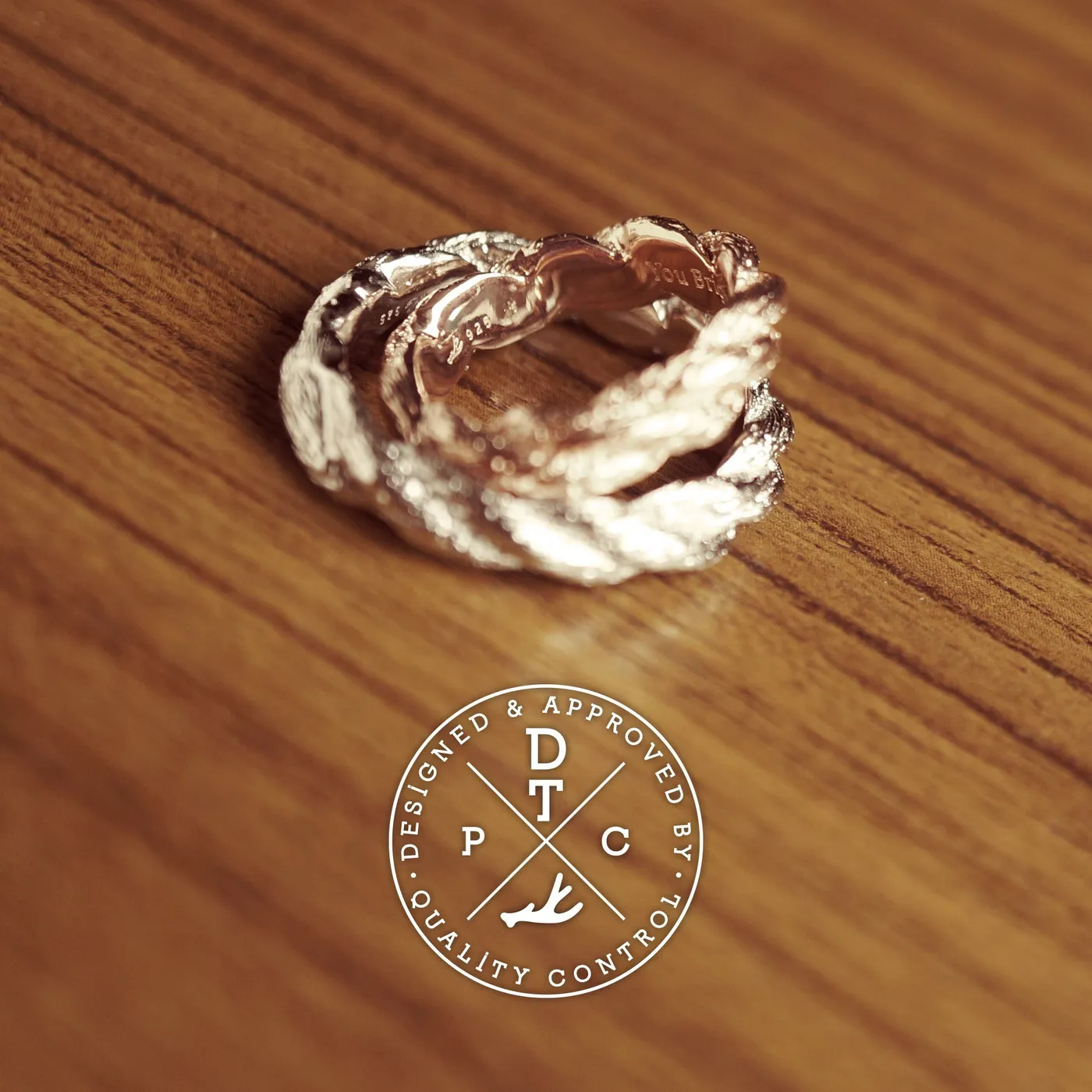 925 Silver & Rose Gold Bind Rings — view 4