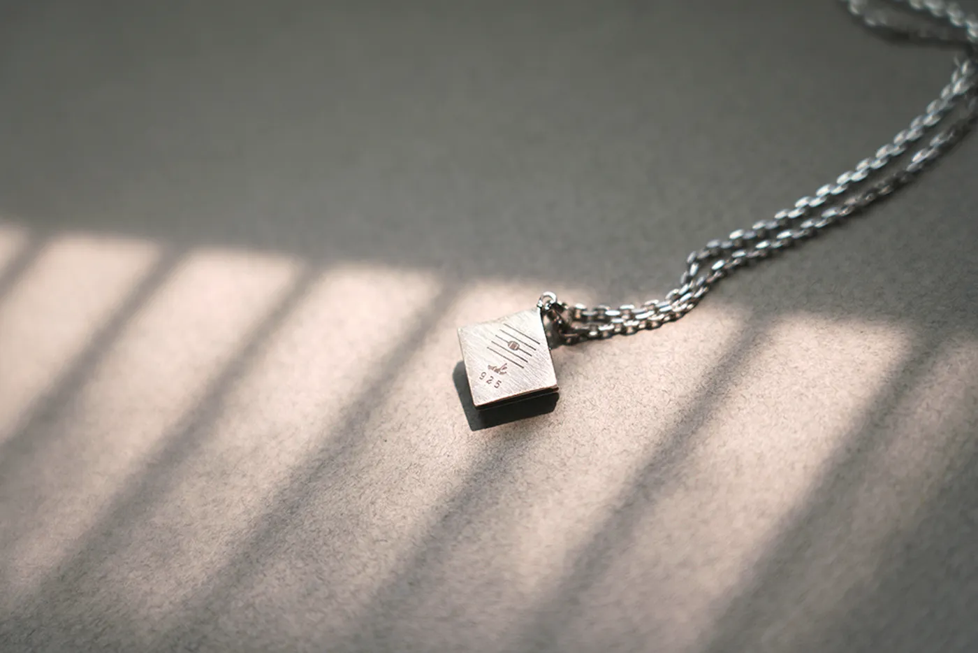 925 Silver Pendant & Necklace (Paino) — view 3