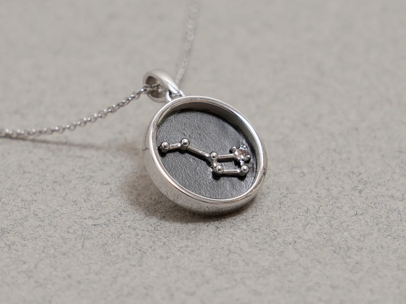 14k White Gold Earring & Pendant Set (Star) — view 3