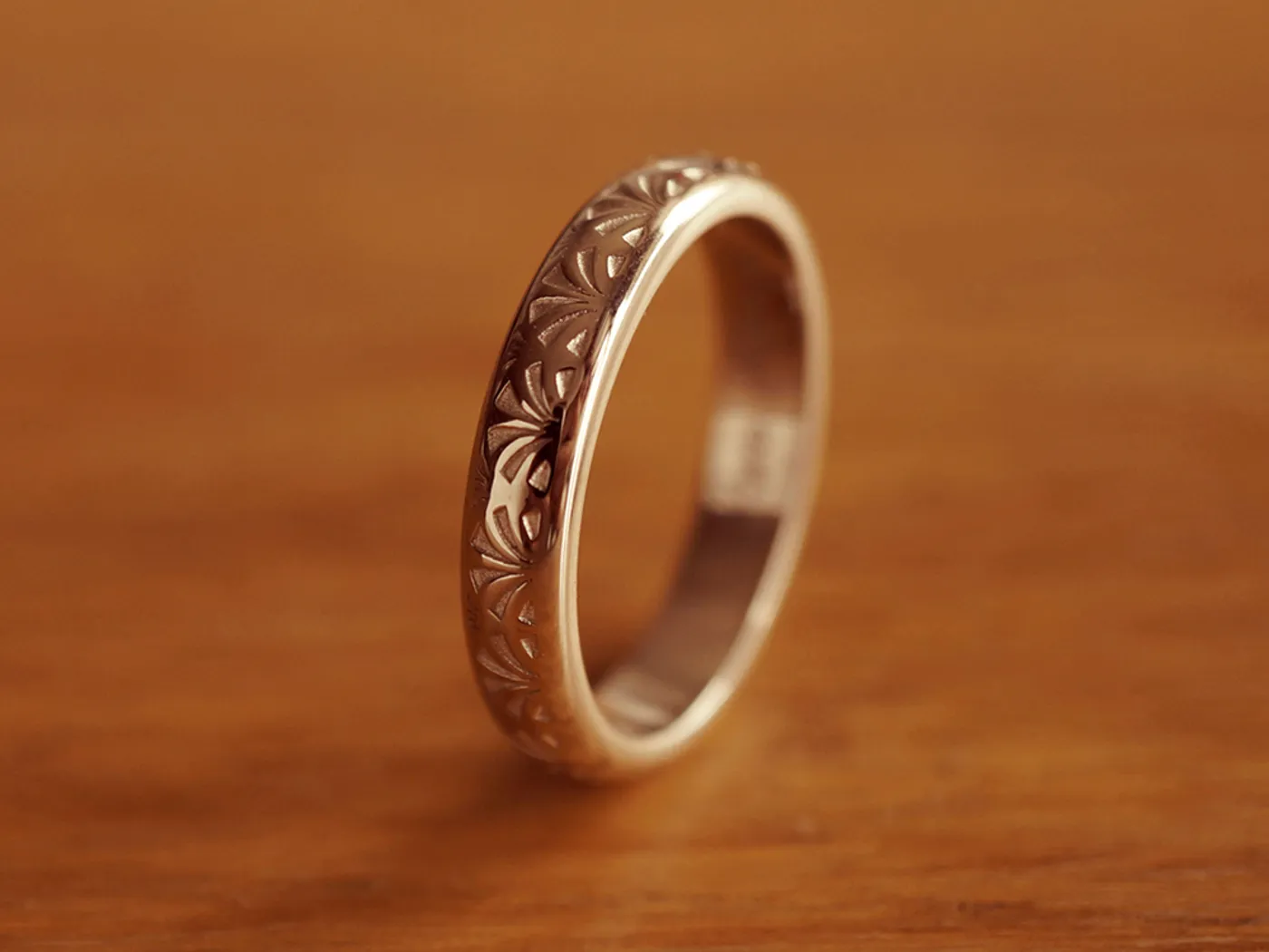 Sector Totem Wedding Band (Ring Set) — view 12