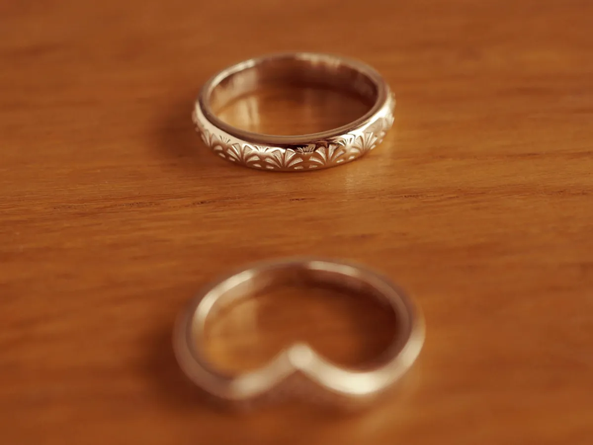 Sector Totem Wedding Band (Ring Set) — 8