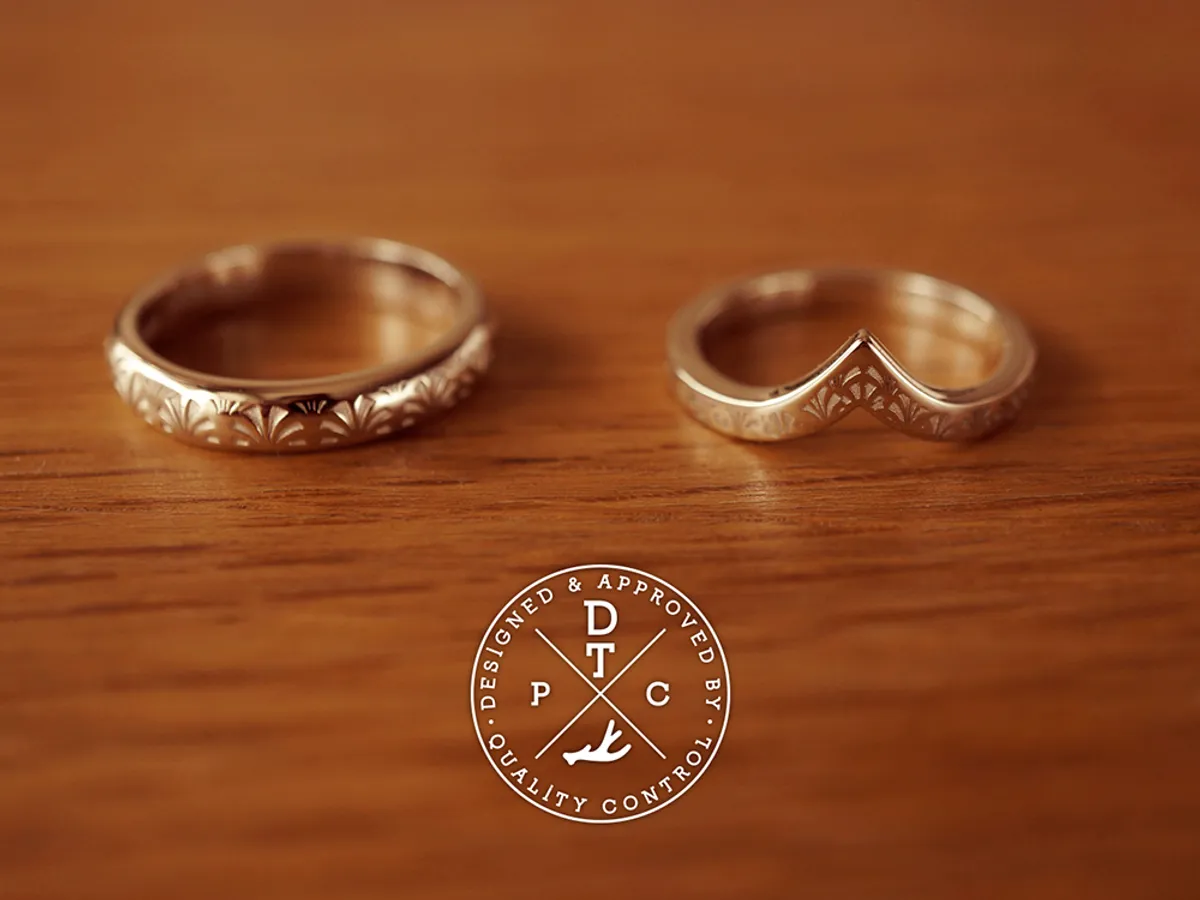 Sector Totem Wedding Band (Ring Set) — 5