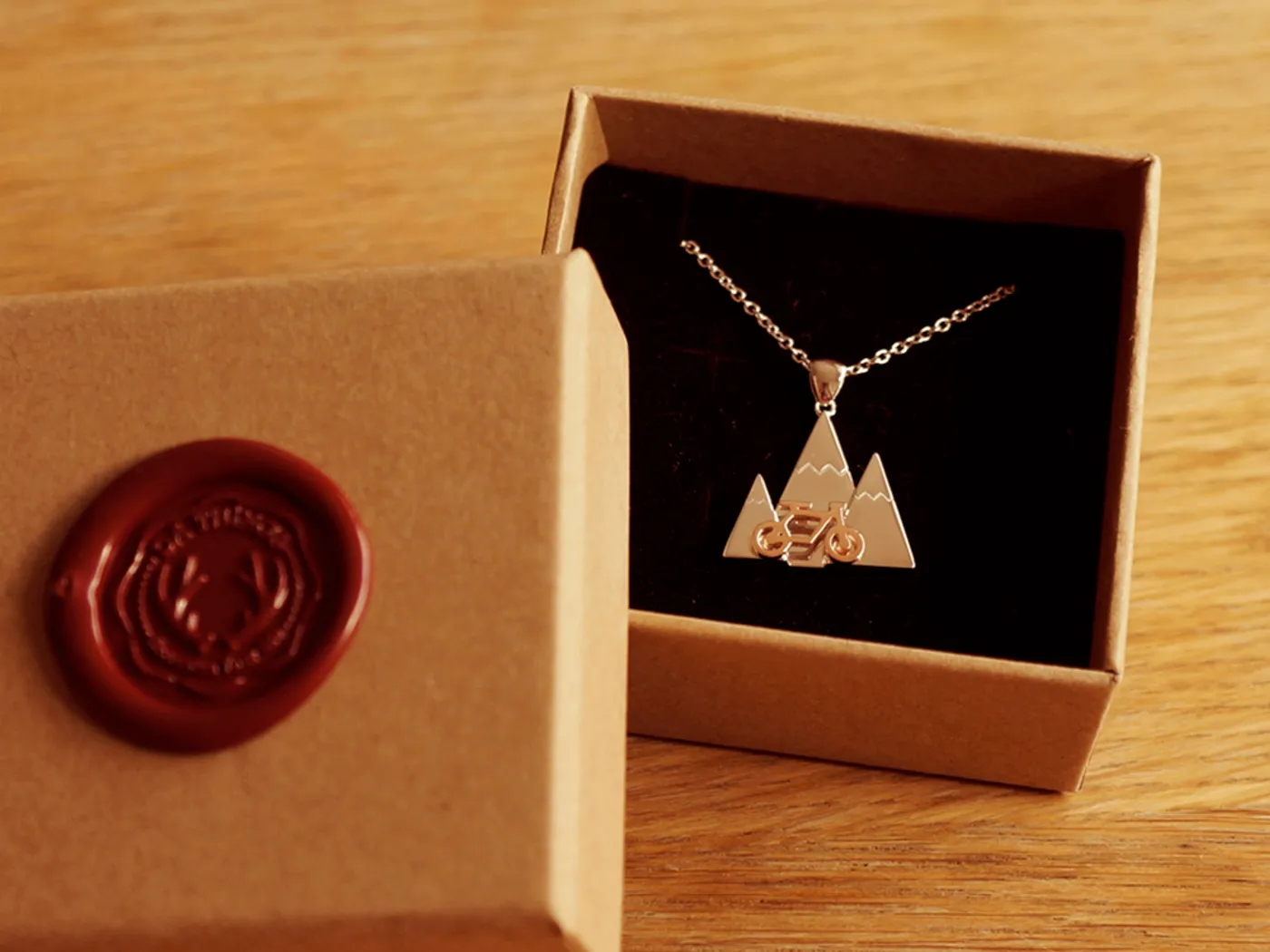 925 Silver Pendant (bicycle) — view 1