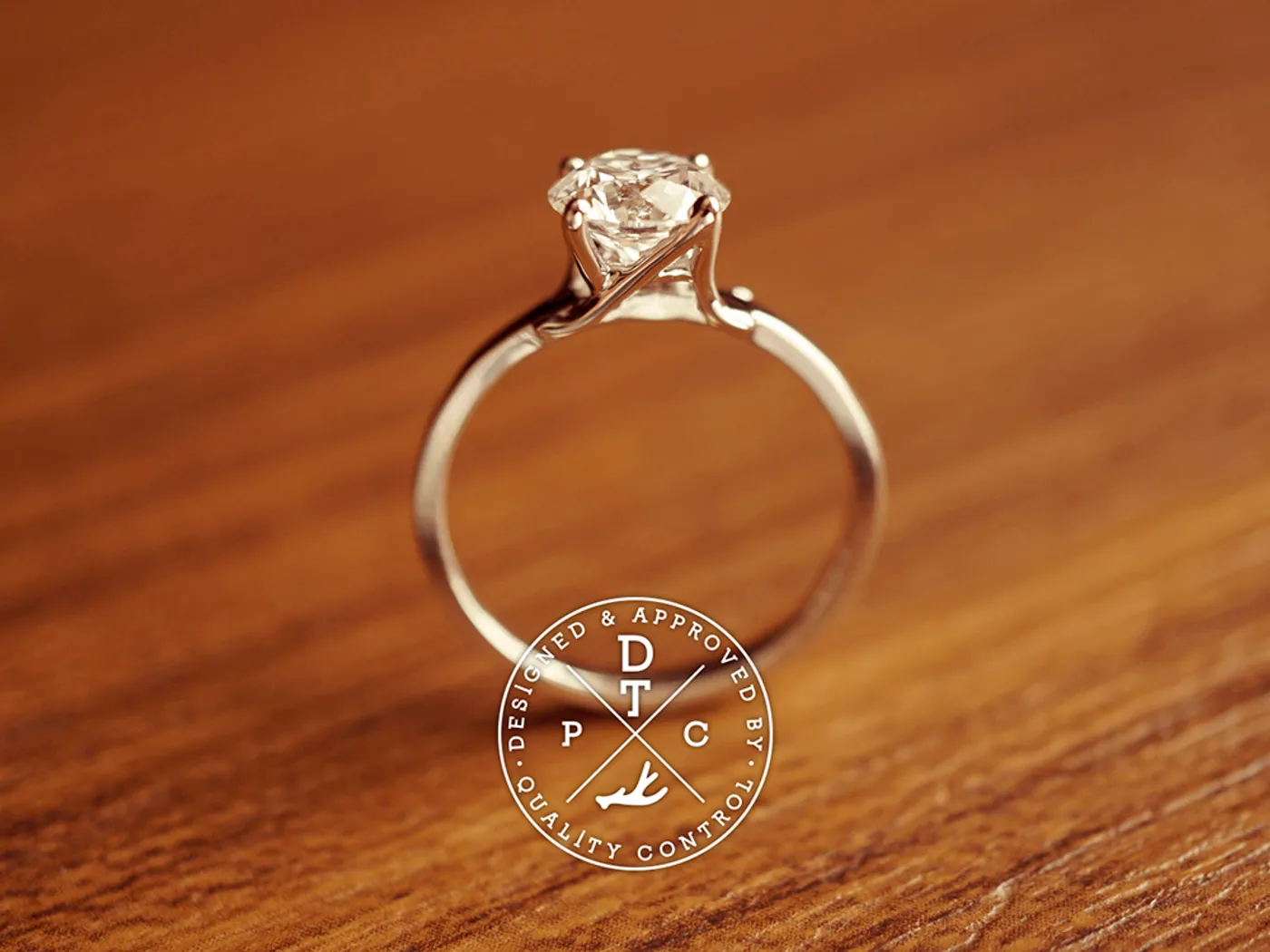 18k White Gold Diamond Ring (A) — view 3
