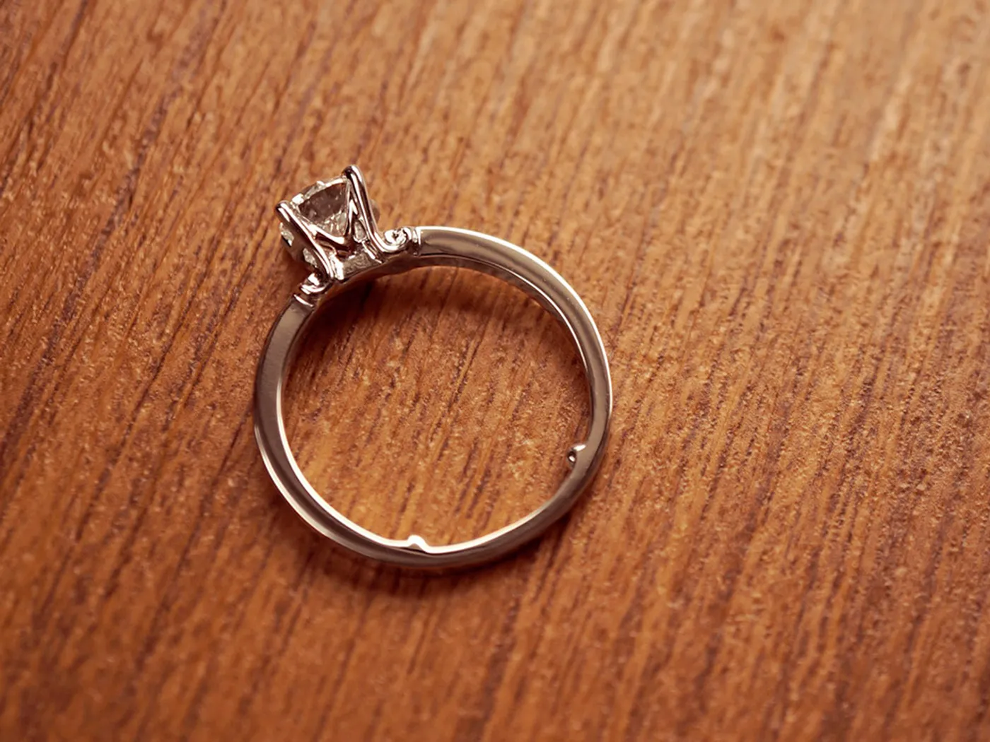 18k White Gold Diamond Ring (M) — view 5