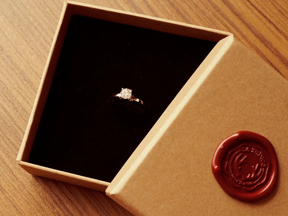 18k White Gold Diamond Ring (M) — 1