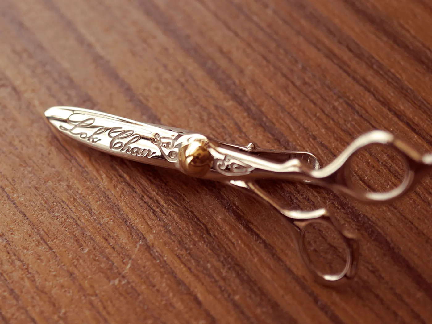 925 Silver Tie Clip (Scissors) — view 4