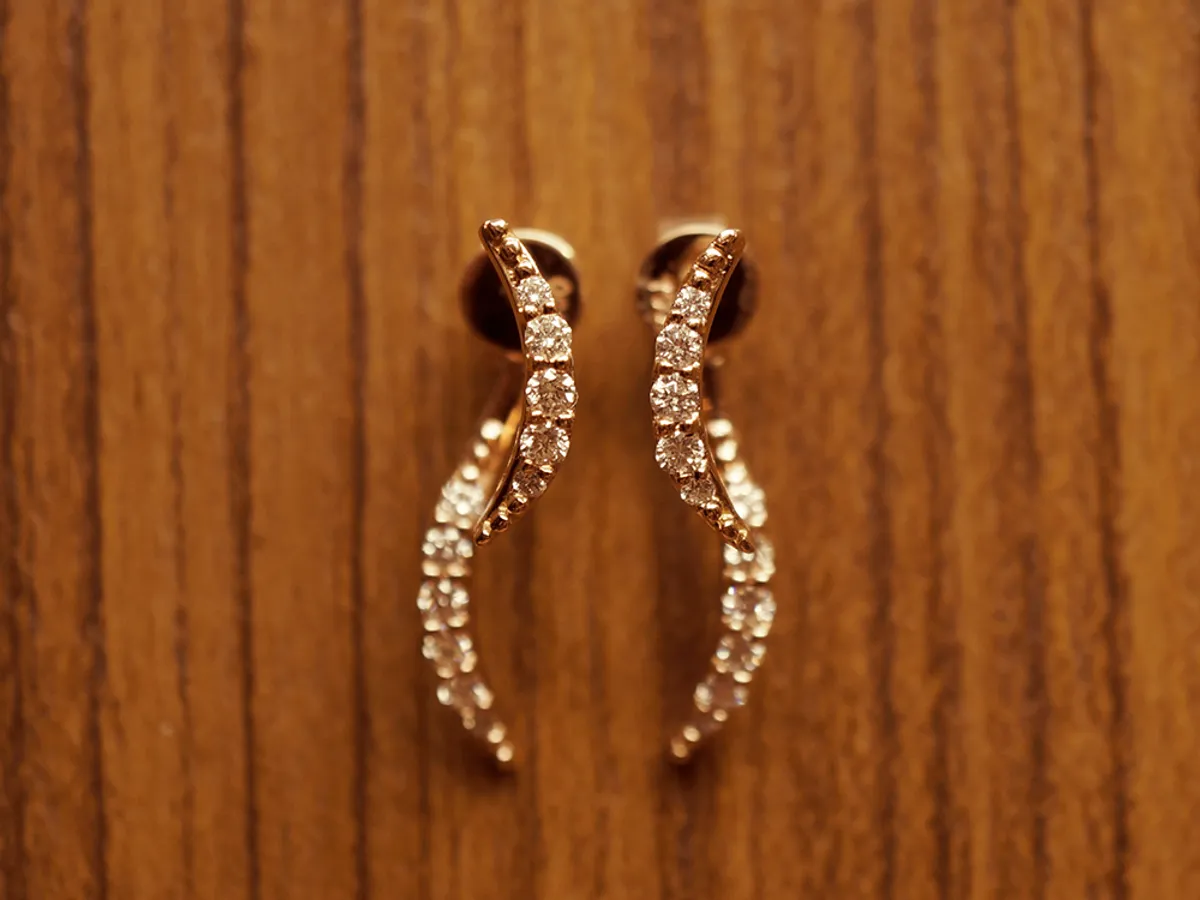 18k Rose Gold Earrings — 4