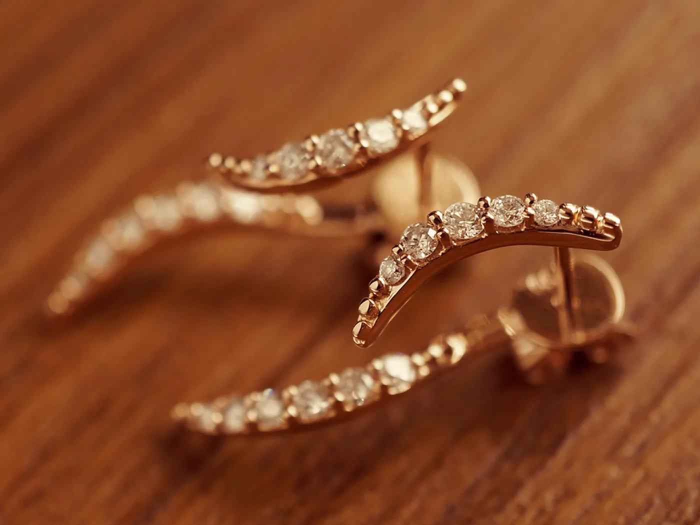 18k Rose Gold Earrings — view 3