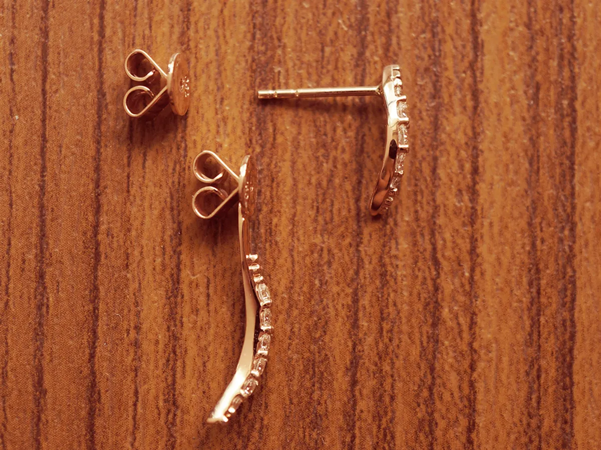 18k Rose Gold Earrings — 2