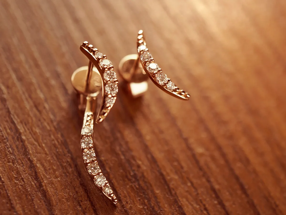 18k Rose Gold Earrings — 1
