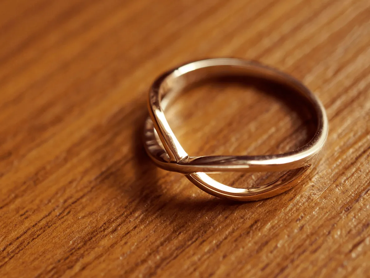18k Rose Gold & 925 Silver Ring (Infinity) — 4