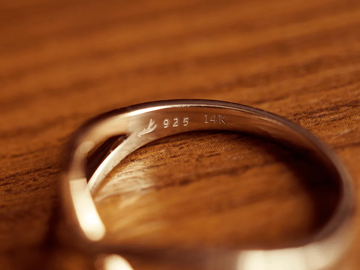 18k Rose Gold & 925 Silver Ring (Infinity) — 2