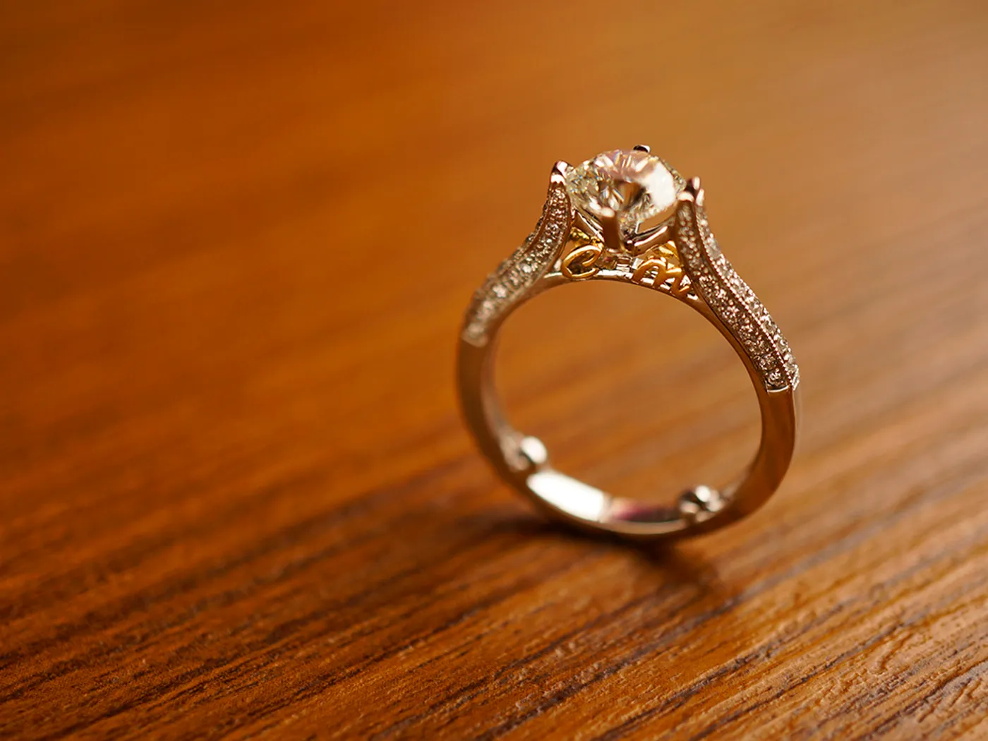 PT Diamond Ring with GIA (C&M) — view 4