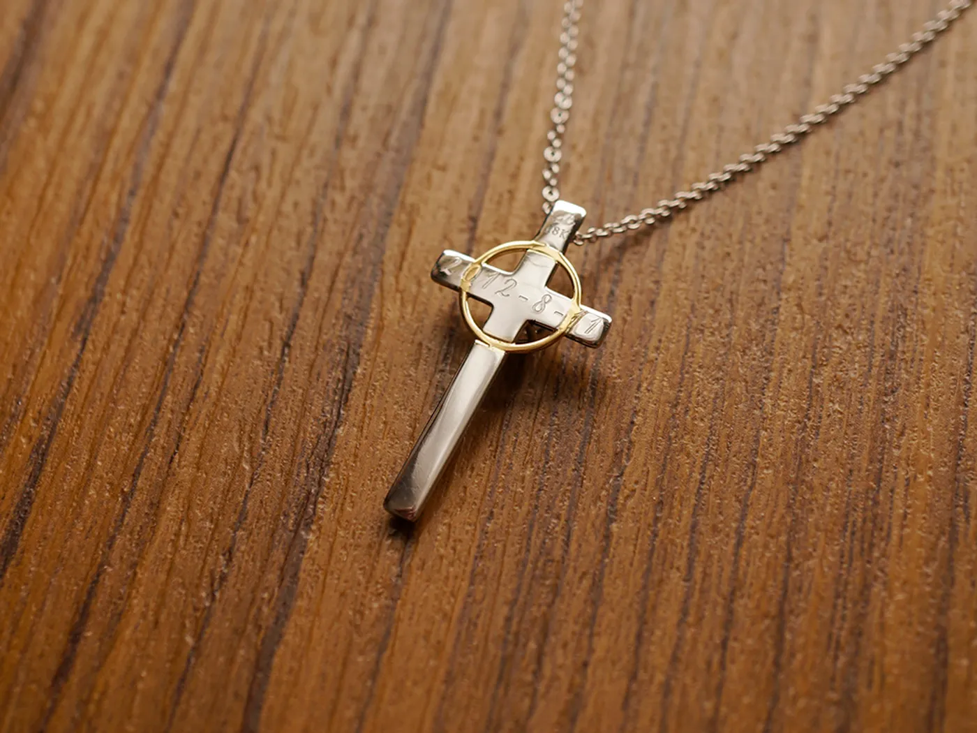 18k Yellow Gold Diamond Pendant with GIA — view 4
