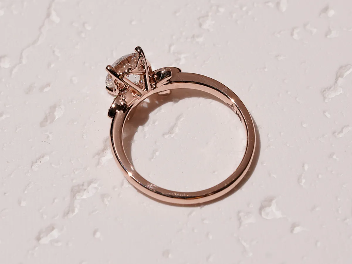 18k Rose Gold Diamond Ring — 4