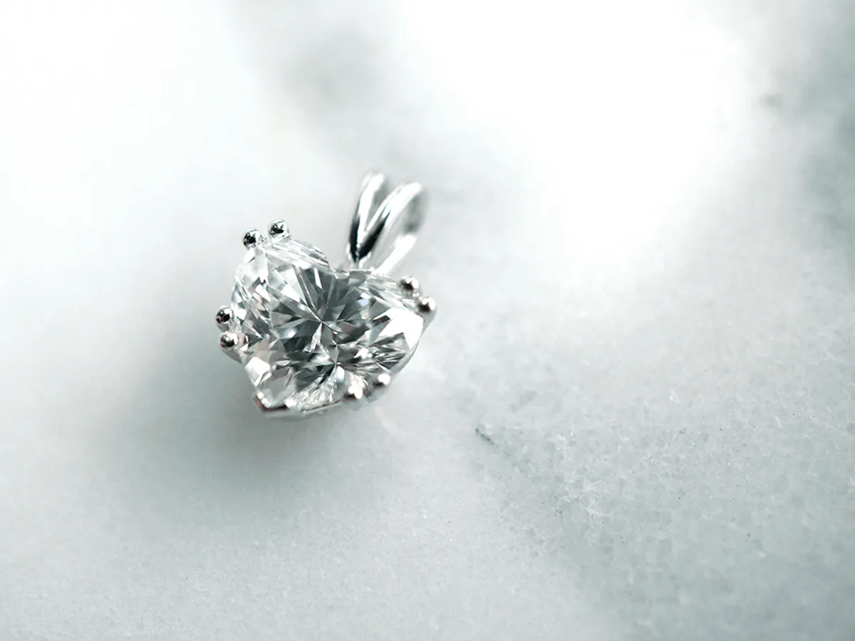 PT Diamond Pendant with GIA (heart shape) — 1