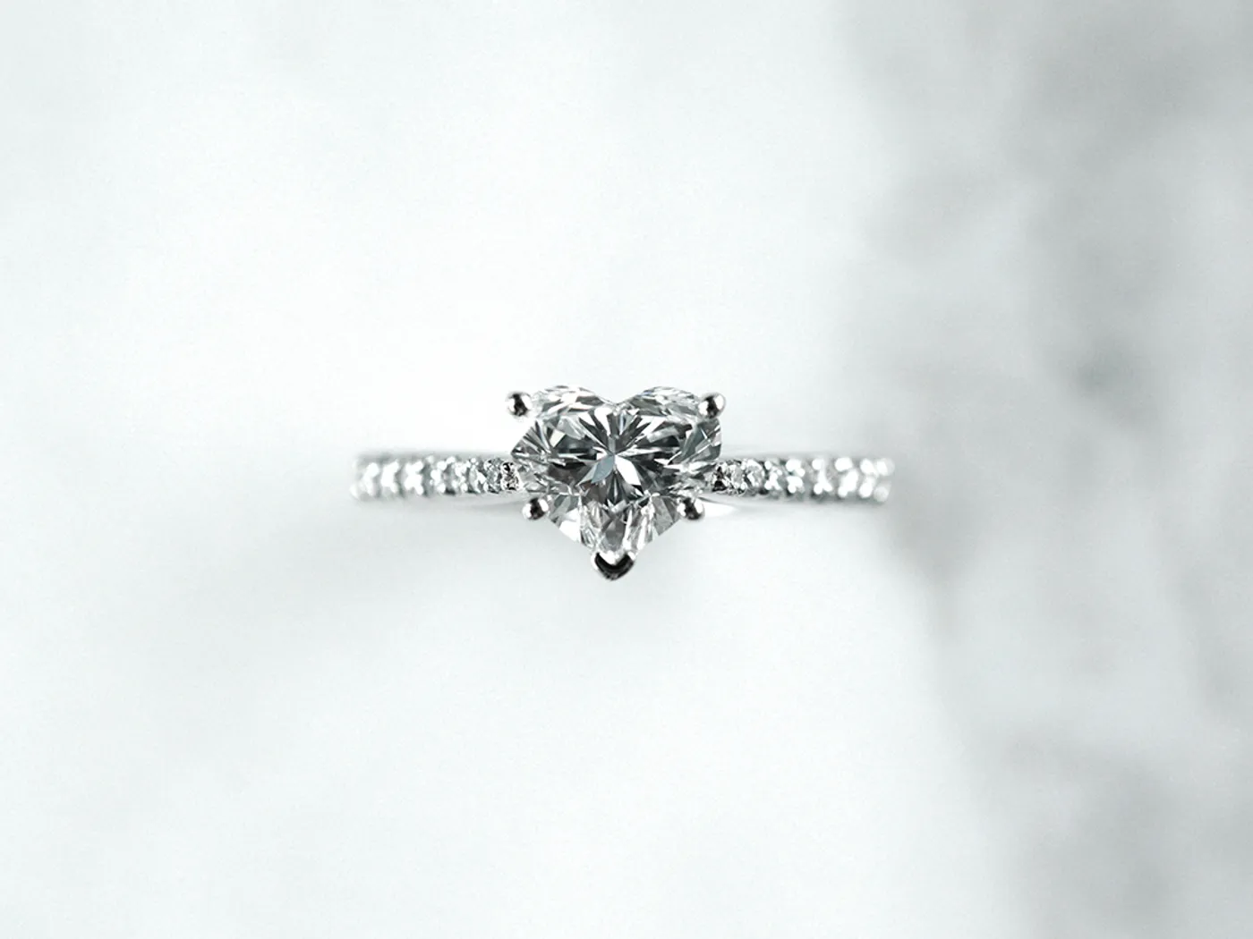 PT Diamond Ring with GIA (heart shape) — view 4