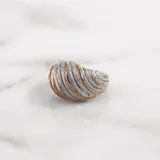 羽環 戒指 · 白金＋玫瑰金 1